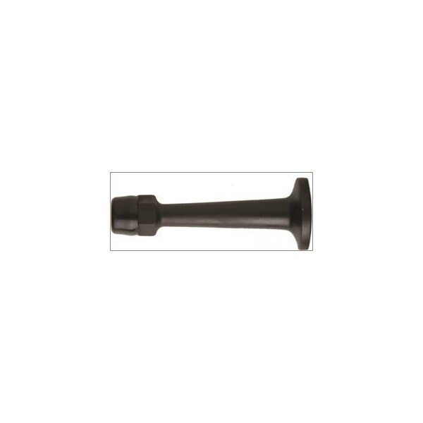 Delaney Hardware 3 IN. H.D. RIGID DOOR STOP BLACK 402195 - main